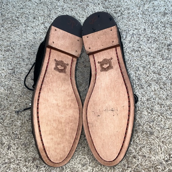 Booties Chukka Calf Hair Leather Classic Addy Black Lace Up - Picture 7 of 7